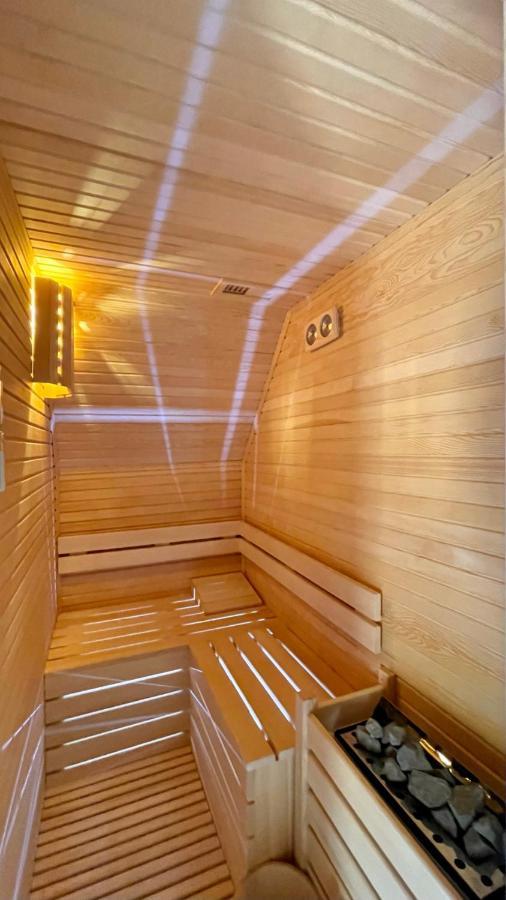 Panurlawoodenhouse Oezel Havuz& Sauna Mavi Exteriér fotografie