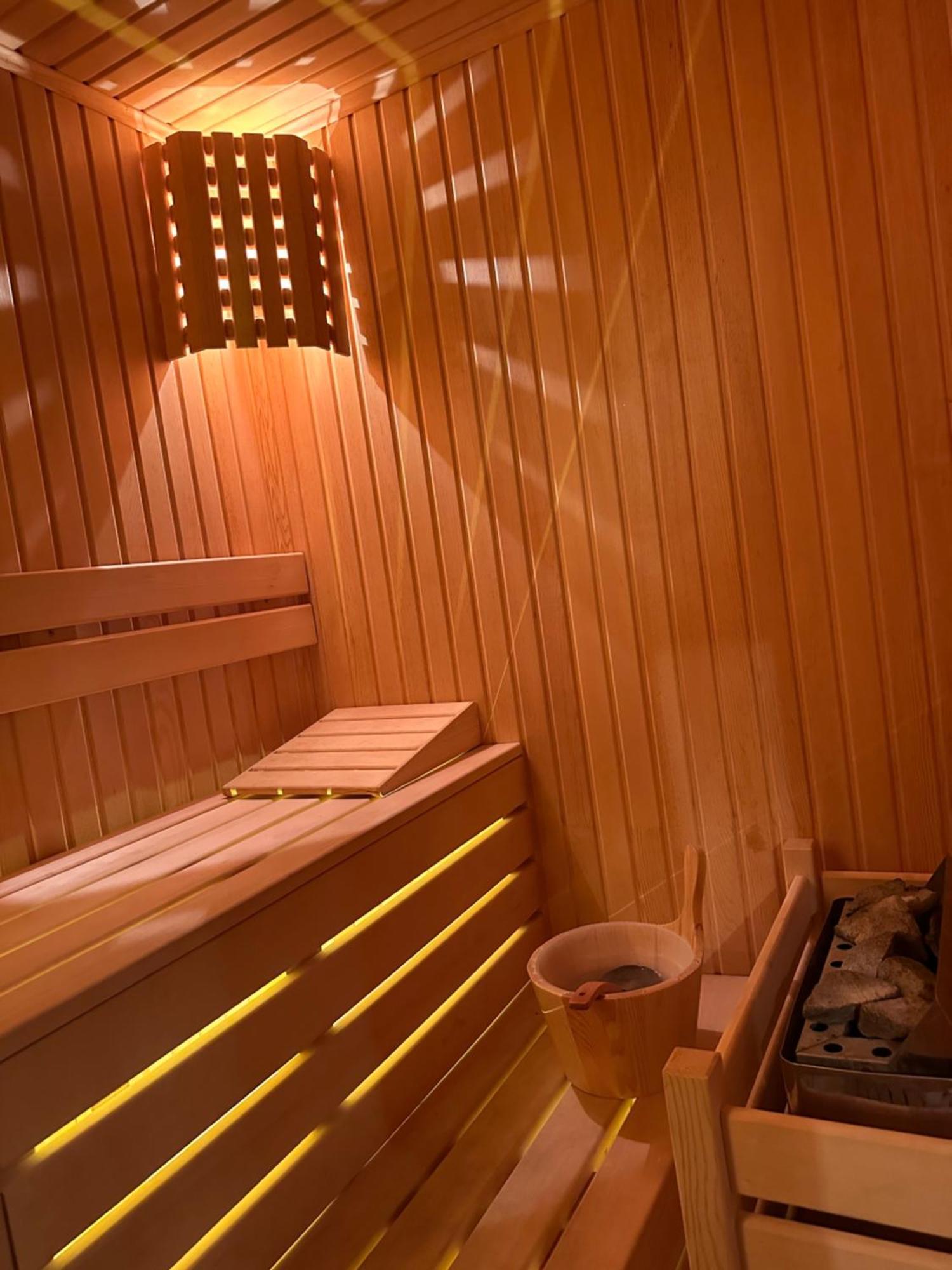 Panurlawoodenhouse Oezel Havuz& Sauna Mavi Exteriér fotografie